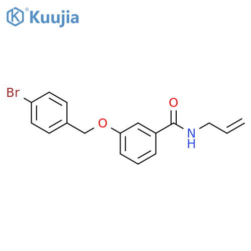 Benzamide, 3-[(4-bromophenyl)methoxy]-N-2-propenyl- structure