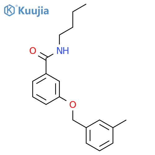 Benzamide, N-butyl-3-[(3-methylphenyl)methoxy]- structure