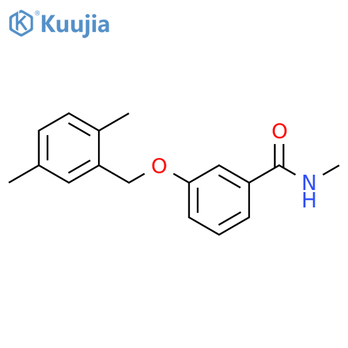 Benzamide, 3-[(2,5-dimethylphenyl)methoxy]-N-methyl- structure
