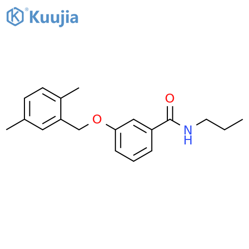 Benzamide, 3-[(2,5-dimethylphenyl)methoxy]-N-propyl- structure