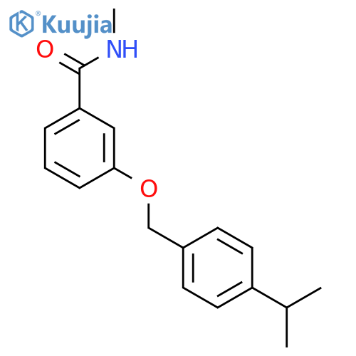 Benzamide, N-methyl-3-[[4-(1-methylethyl)phenyl]methoxy]- structure