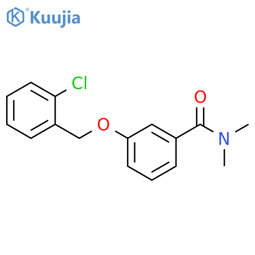 BENZAMIDE, 3-[(2-CHLOROPHENYL)METHOXY]-N,N-DIMETHYL- structure