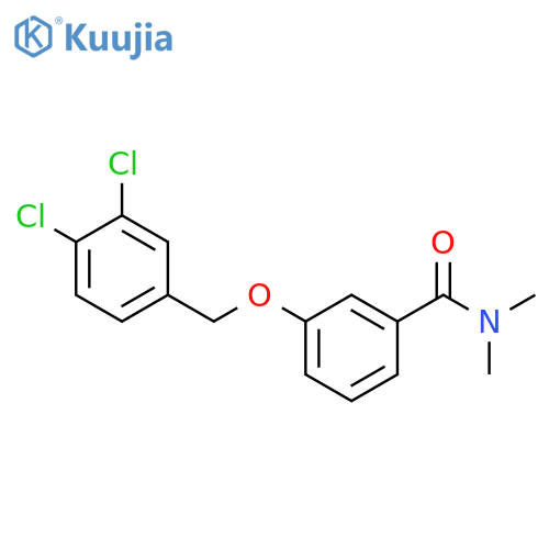 Benzamide, 3-[(3,4-dichlorophenyl)methoxy]-N,N-dimethyl- structure