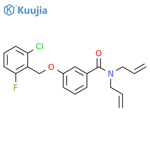 BENZAMIDE, 3-[(2-CHLORO-6-FLUOROPHENYL)METHOXY]-N,N-DI-2-PROPENYL- structure