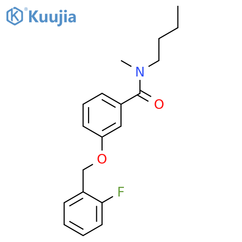 Benzamide, N-butyl-3-[(2-fluorophenyl)methoxy]-N-methyl- structure