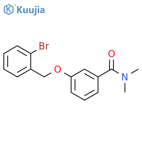 BENZAMIDE, 3-[(2-BROMOPHENYL)METHOXY]-N,N-DIMETHYL- structure