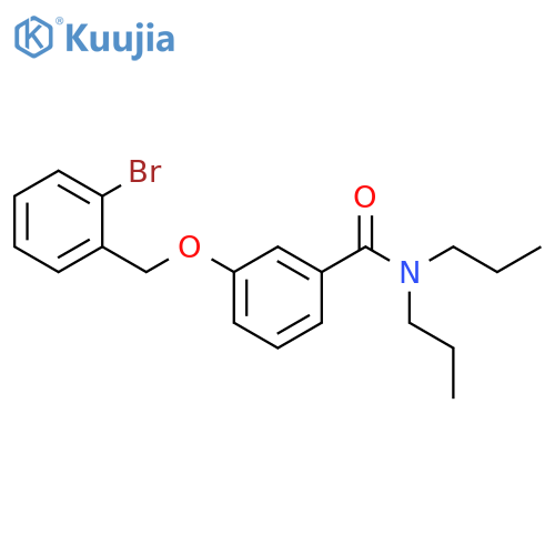 BENZAMIDE, 3-[(2-BROMOPHENYL)METHOXY]-N,N-DIPROPYL- structure