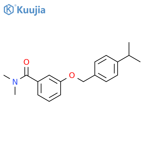 Benzamide, N,N-dimethyl-3-[[4-(1-methylethyl)phenyl]methoxy]- structure