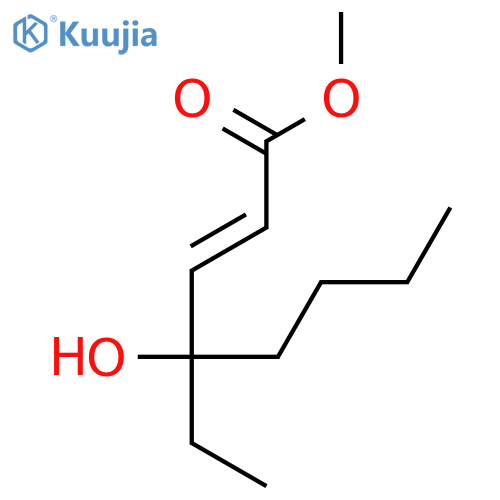 2-OCTENOIC ACID, 4-ETHYL-4-HYDROXY-, METHYL ESTER, (E)- structure