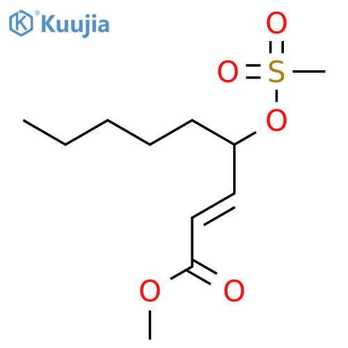 2-Nonenoic acid, 4-[(methylsulfonyl)oxy]-, methyl ester, (E)- structure
