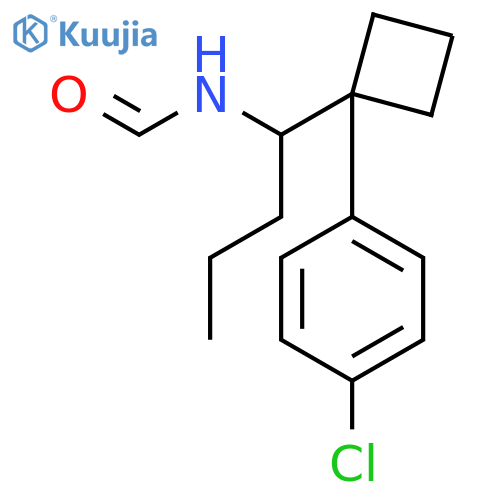 Formamide, N-[1-[1-(4-chlorophenyl)cyclobutyl]butyl]- structure
