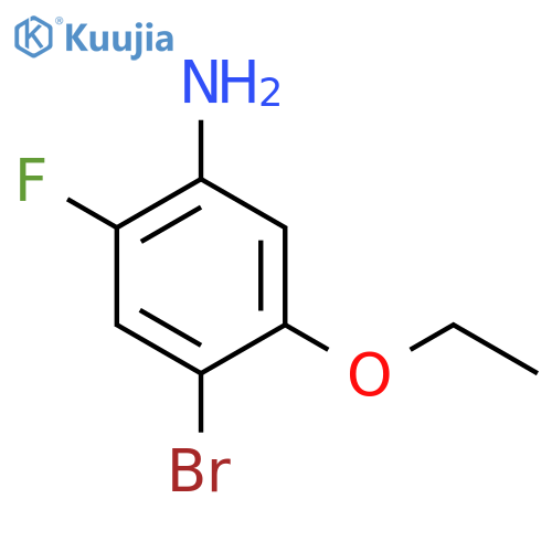 BENZENAMINE, 4-BROMO-5-ETHOXY-2-FLUORO- structure