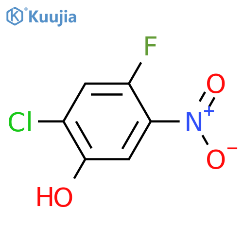 2-Chloro-4-fluoro-5-nitrophenol structure