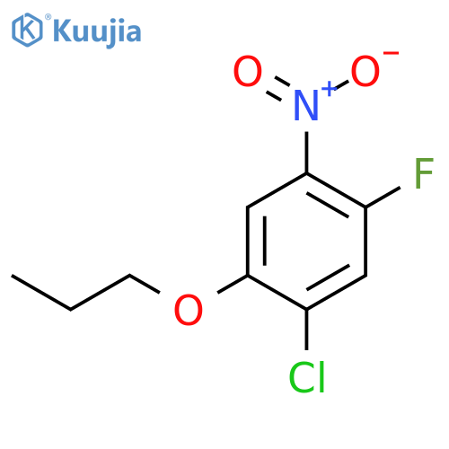 Benzene, 1-chloro-5-fluoro-4-nitro-2-propoxy- structure