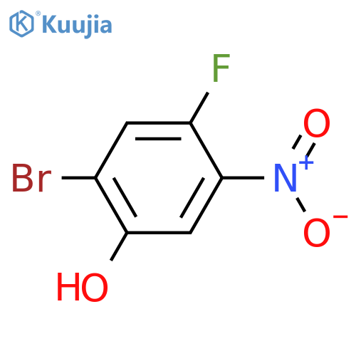 2-Bromo-4-fluoro-5-nitrophenol structure