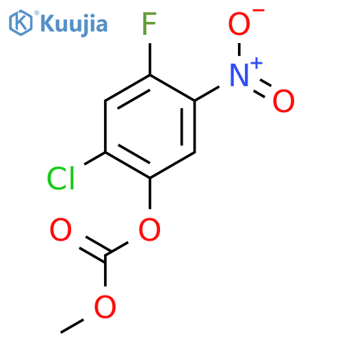 2-Chloro-4-fluoro-5-nitrophenyl methyl carbonate structure