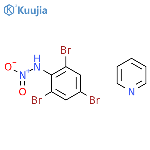 Benzenamine, 2,4,6-tribromo-N-nitro-, compd. with pyridine (1:1) structure