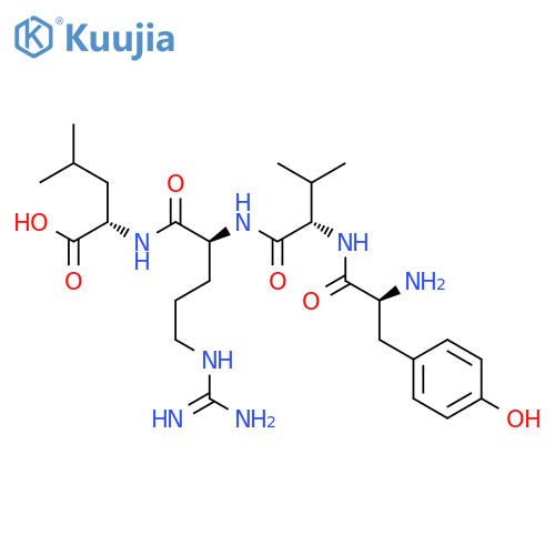 L-LEUCINE, L-TYROSYL-L-VALYL-L-ARGINYL- structure