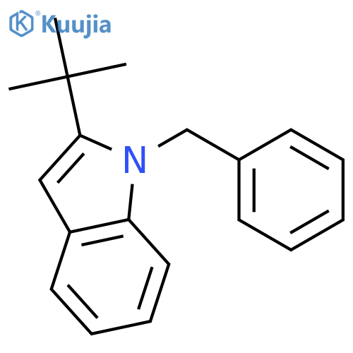 1H-Indole, 2-(1,1-dimethylethyl)-1-(phenylmethyl)- structure