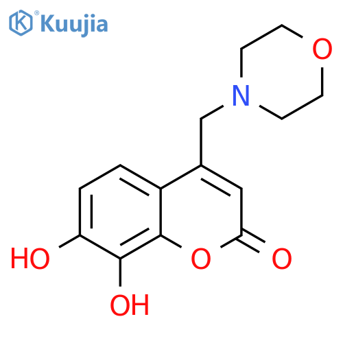 7,8-dihydroxy-4-(morpholin-4-yl)methyl-2H-chromen-2-one structure