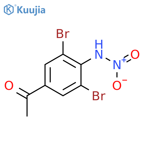 ETHANONE, 1-[3,5-DIBROMO-4-(NITROAMINO)PHENYL]- structure