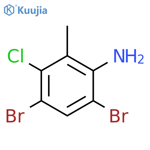 Benzenamine, 4,6-dibromo-3-chloro-2-methyl- structure