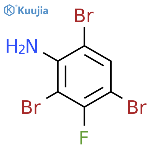 2,4,6-tribromo-3-fluoroaniline structure