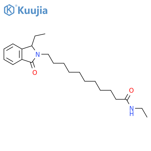 N-Ethyl-11-(1-ethyl-3-oxo-1,3-dihydro-2H-isoindol-2-yl)undecanamide structure