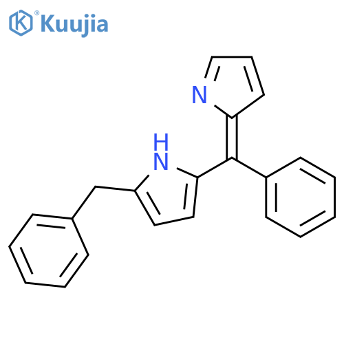 1H-PYRROLE, 2-(PHENYLMETHYL)-5-(PHENYL-2H-PYRROL-2-YLIDENEMETHYL)- structure