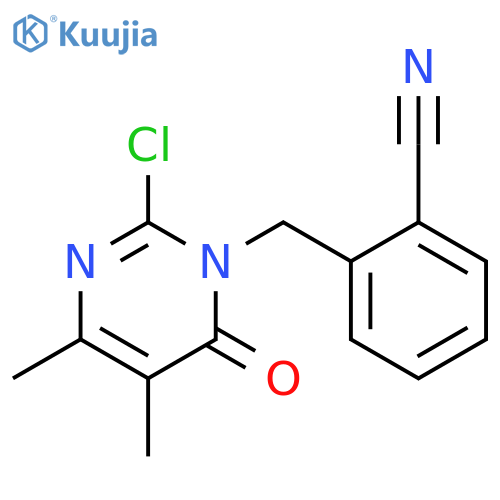 2-[(2-chloro-4,5-dimethyl-6-oxo-1(6H)-pyrimidinyl)methyl]Benzonitrile structure