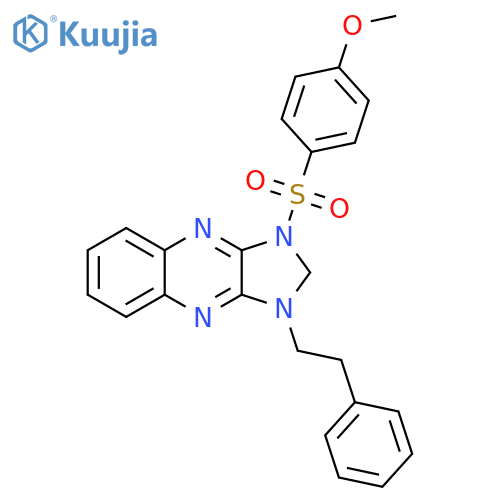 1-(4-methoxybenzenesulfonyl)-3-(2-phenylethyl)-1H,2H,3H-imidazo4,5-bquinoxaline structure