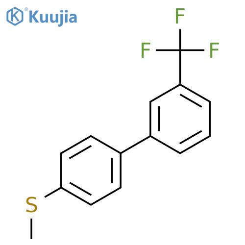 4-Methylthio-3'-trifluoromethylbiphenyl structure