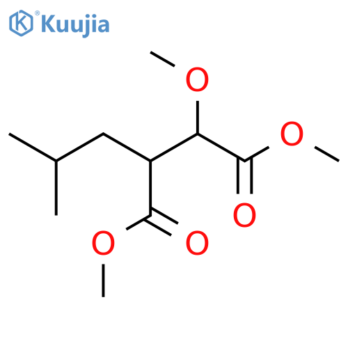 BUTANEDIOIC ACID, 2-METHOXY-3-(2-METHYLPROPYL)-, DIMETHYL ESTER structure