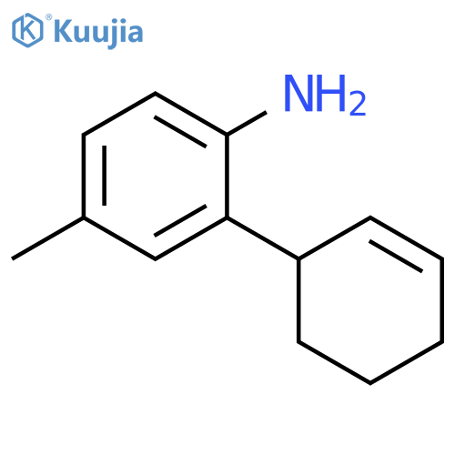 Benzenamine, 2-(2-cyclohexen-1-yl)-4-methyl- structure