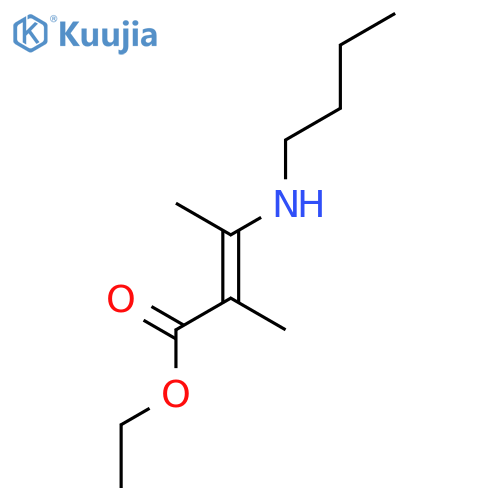 2-Butenoic acid, 3-(butylamino)-2-methyl-, ethyl ester structure