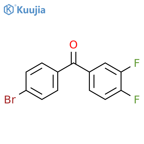 4-BROMO-3',4'-DIFLUOROBENZOPHENONE structure