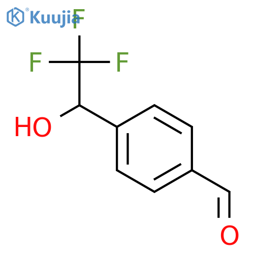 4-(2,2,2-trifluoro-1-hydroxyethyl)benzaldehyde structure