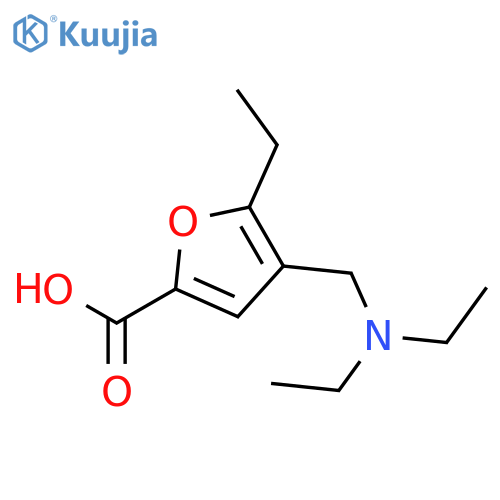 4-((Diethylamino)methyl)-5-ethylfuran-2-carboxylic acid structure