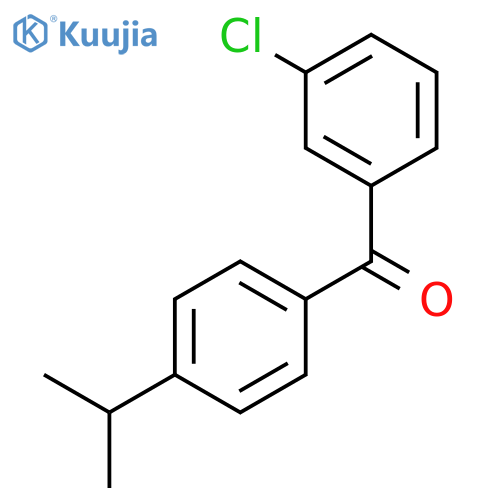 3-Chloro-4'-isopropylbenzophenone structure