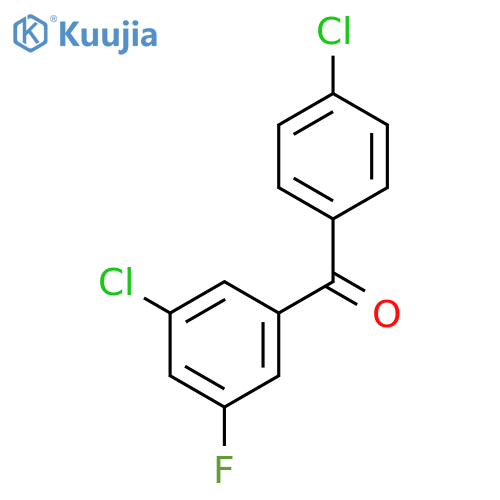 (3-chloro-5-fluorophenyl)(4-chlorophenyl)methanone structure