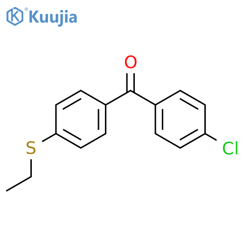 4-Chloro-4'-(ethylthio)benzophenone structure