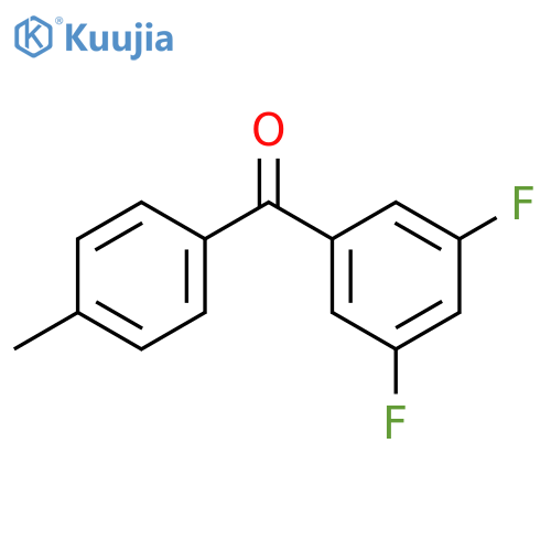 (3,5-difluorophenyl)(4-methylphenyl)methanone structure