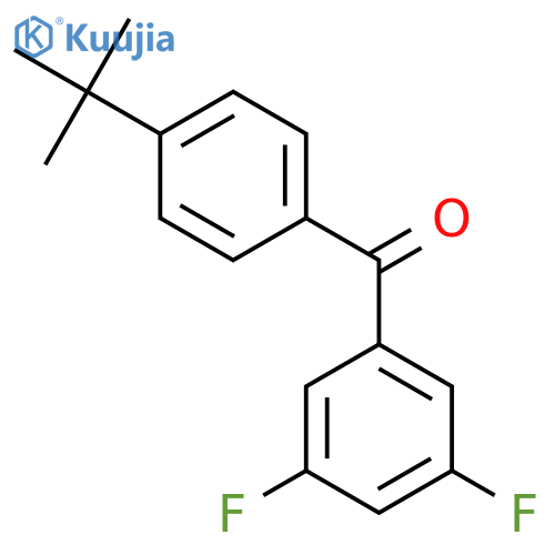 4-TERT-BUTYL-3',5'-DIFLUOROBENZOPHENONE structure