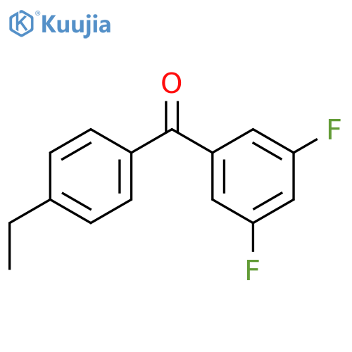 (3,5-difluorophenyl)(4-ethylphenyl)methanone structure