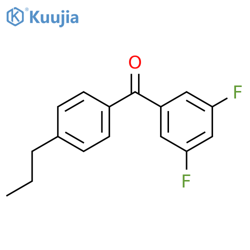 3,5-DIFLUORO-4'-N-PROPYLBENZOPHENONE structure