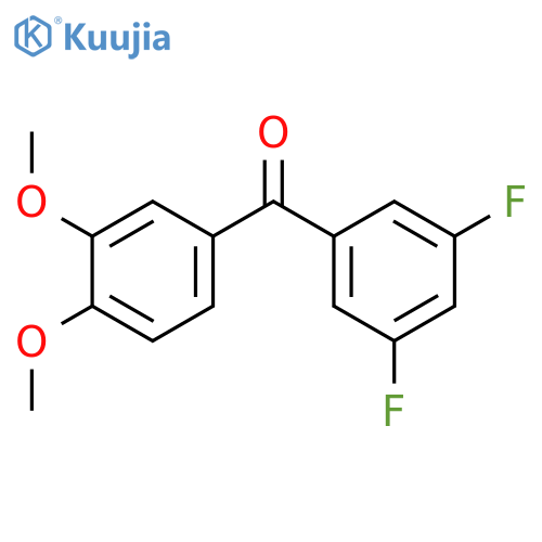 (3,5-difluorophenyl)(3,4-dimethoxyphenyl)methanone structure