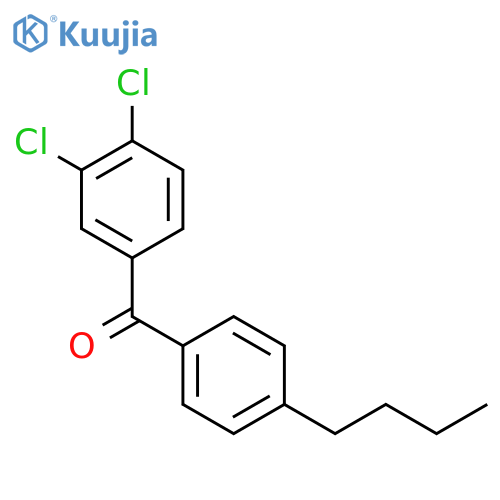 4-n-Butyl-3',4'-dichlorobenzophenone structure