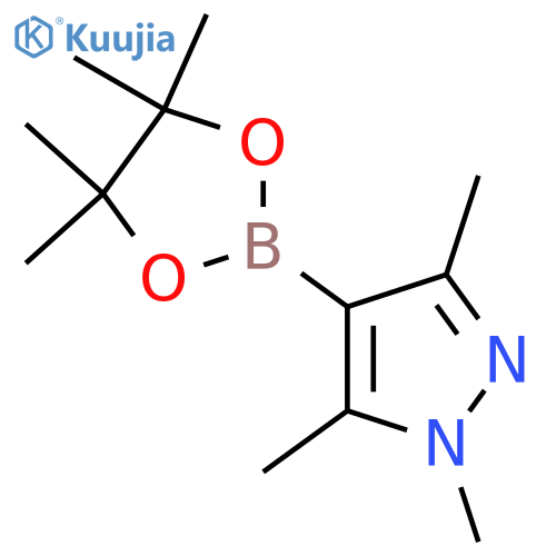 1,3,5-trimethyl-4-(tetramethyl-1,3,2-dioxaborolan-2-yl)-1H-pyrazole structure