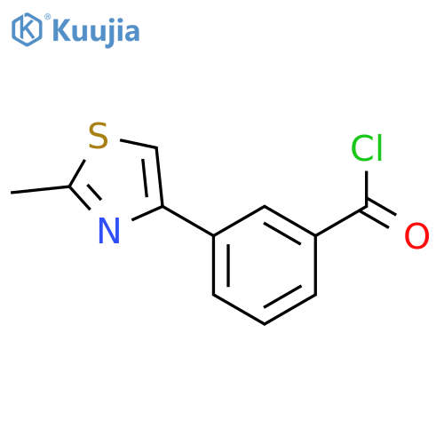 3-(2-Methyl-1,3-thiazol-4-yl)benzoyl Chloride structure