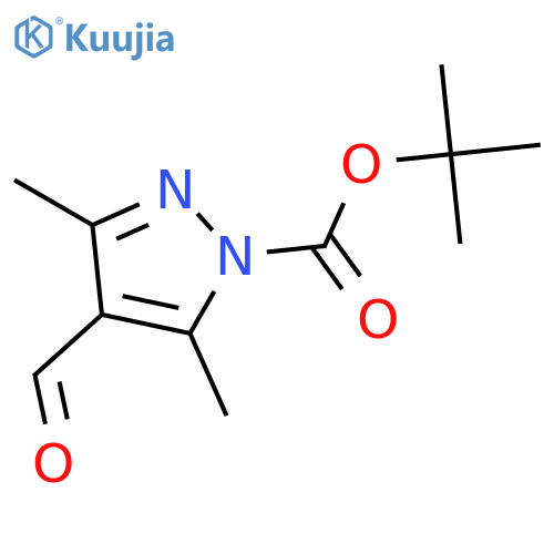 tert-Butyl 4-formyl-3,5-dimethyl-1H-pyrazole-1-carboxylate structure